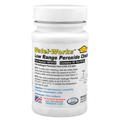 WaterWorks Low Range Peroxide Test Strips