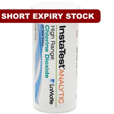 Chlorine Dioxide Insta-Test 0-500 ppm, 50 Pack [Short Expiry]