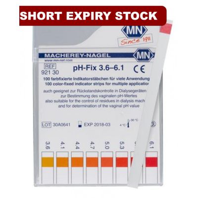 pH-Fix 3.6 - 6.1pH Box of 100 sticks [Short Expiry]